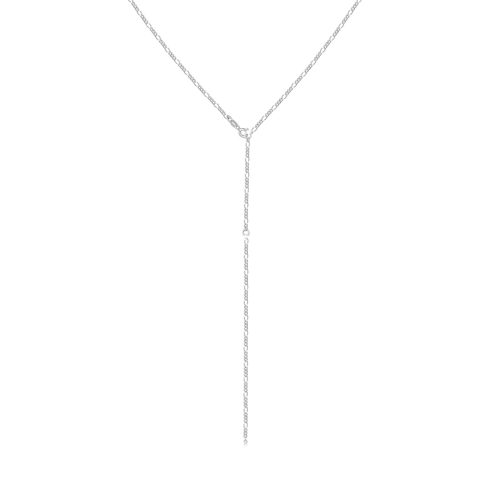 Elli Elli Collier Femmes Figaro Chaîne en Y Tendance Réglable en Argent Sterling 925 collier