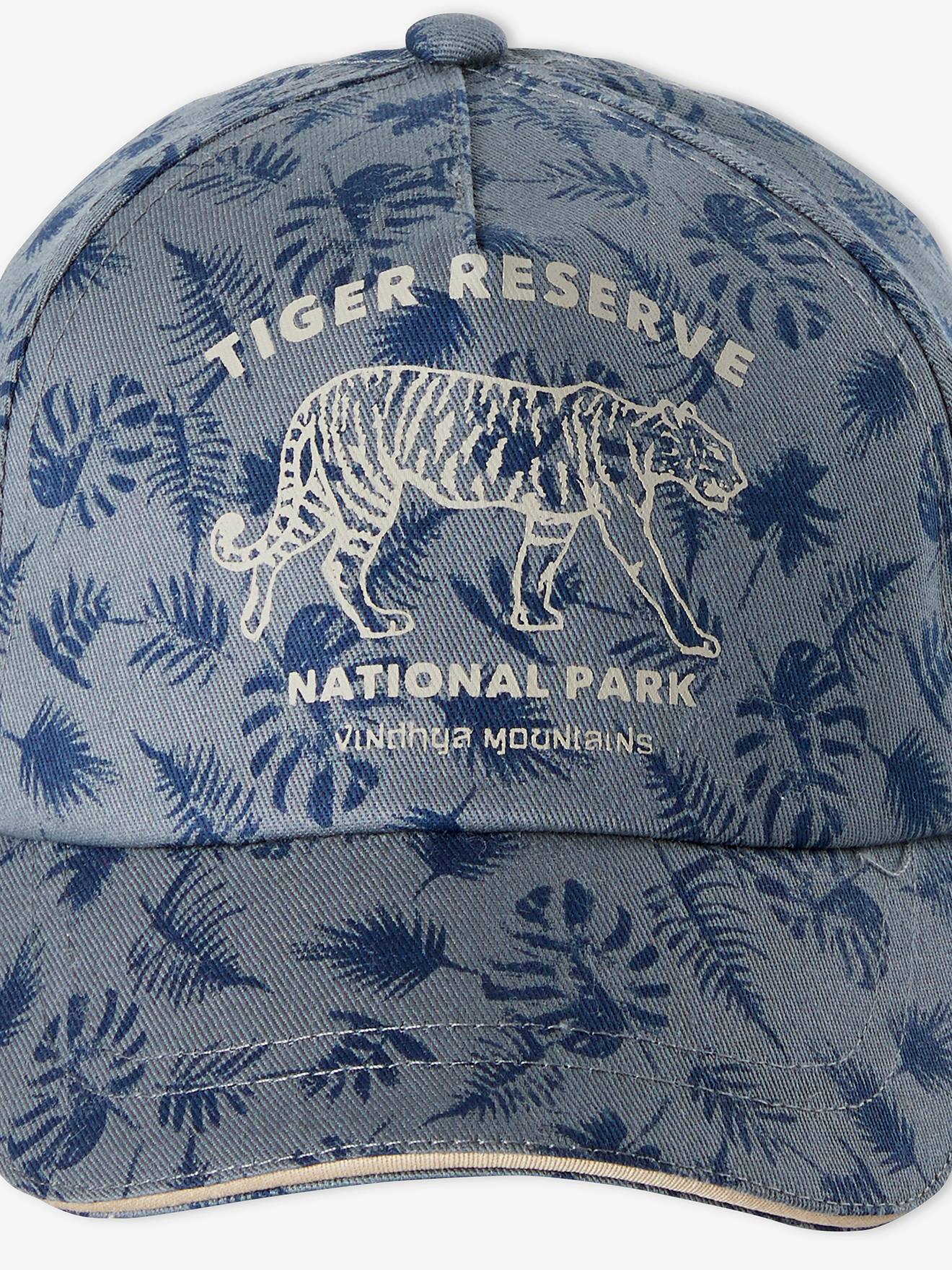 Casquette imprimée garçon bleu imprimé