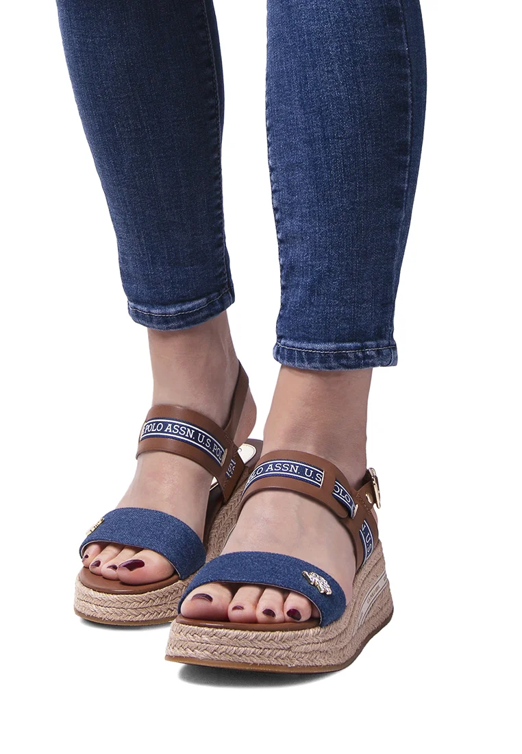 US Polo Assn. GLORY - Sandalias de cuña