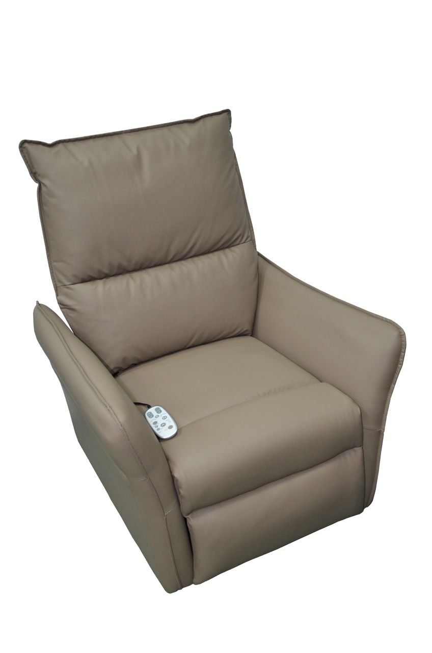 Happy Home Elektrischer Schaukel- und Massagesessel mit Heizfunktion, Beinanhebung & Airbag HWP74-BRN braun
