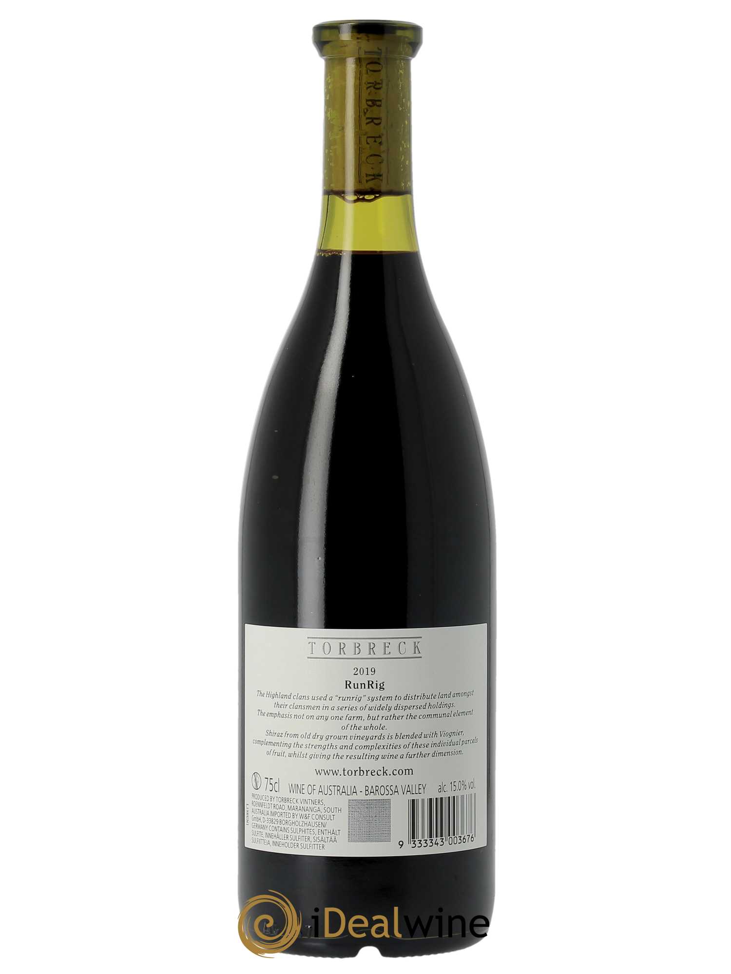Barossa Valley Torbreck Runrig  2019 - Lot de 1 Bouteille