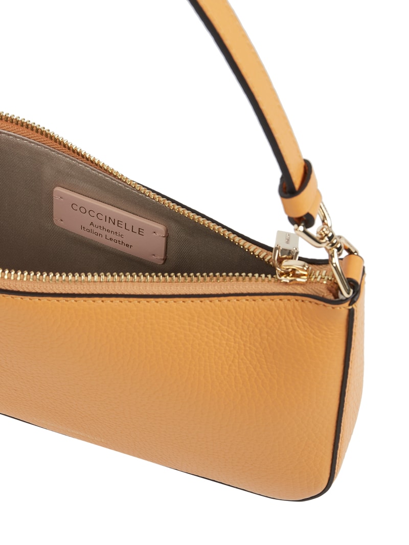 Handtasche aus Leder Modell 'Bonheur'  in apricot