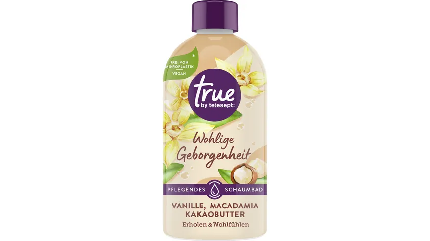 true by tetesept Pflegendes Schaumbad Wohlige Geborgenheit 420 ml