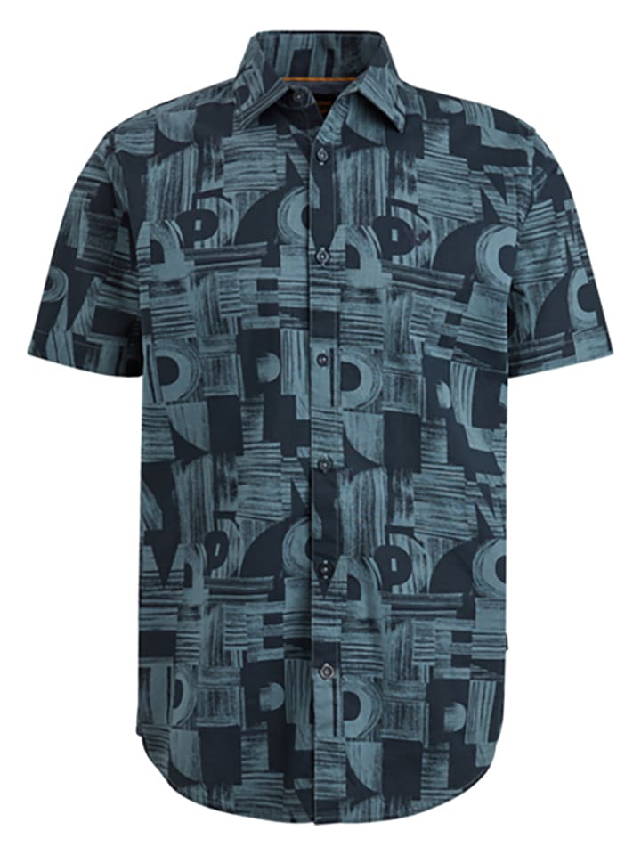 PME Legend Hemd - Regular fit - in Blau/ Dunkelblau günstig kaufen