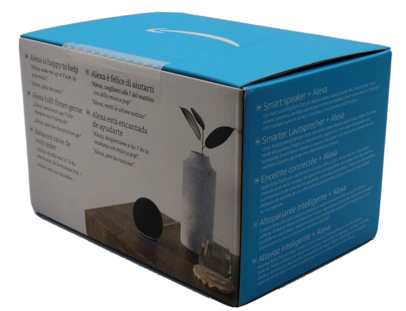 Amazon Echo Dot 5. Generation Alexa Smart Lautsprecher 2022 Smart Speaker (WLAN (WiFi), Bluetooth, mit Sprachsteuerung, Einfache Installation, Mikrofon-aus-Taste)