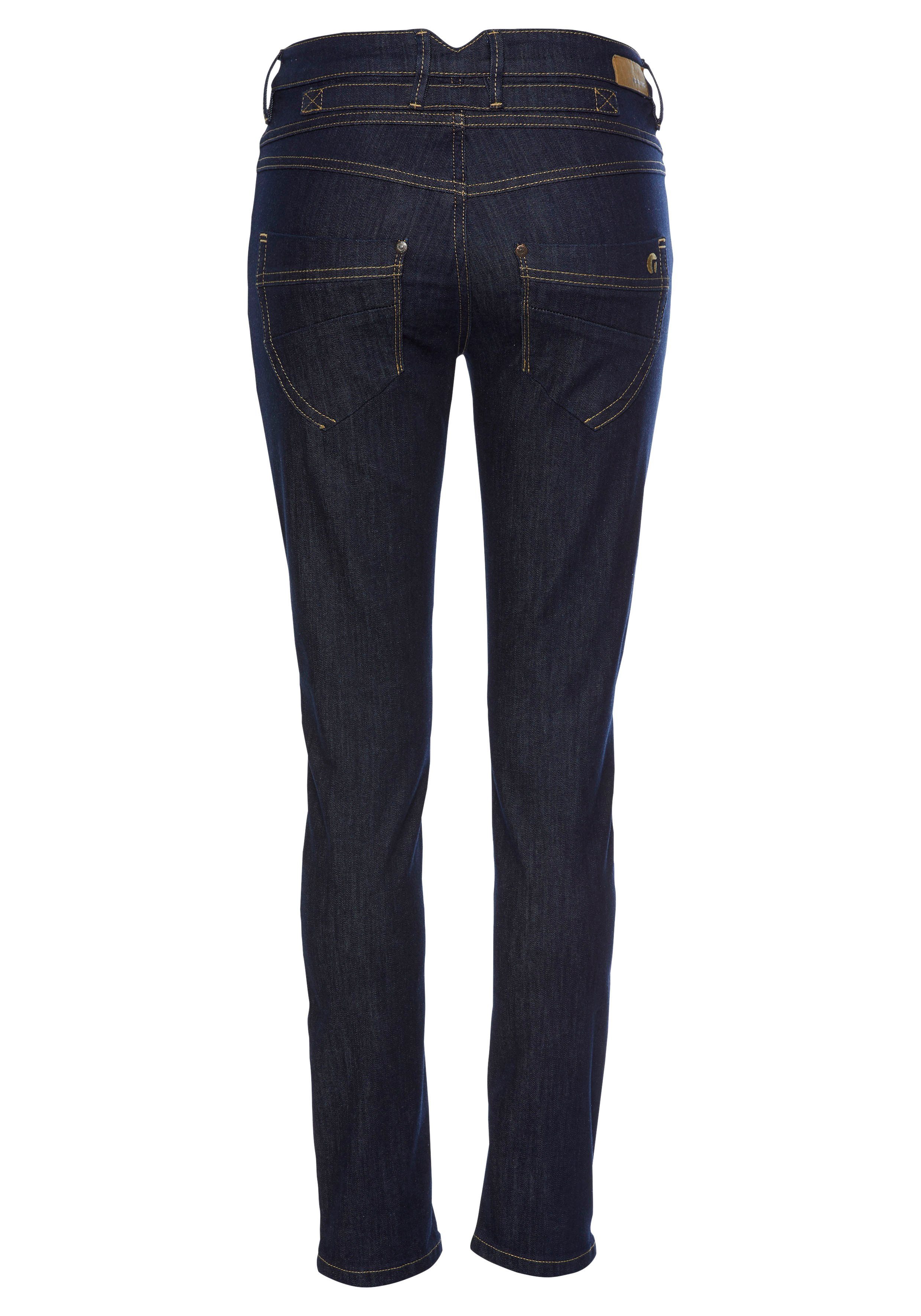 GANG Skinny-fit-Jeans 94Medina mit stylischer halb offener Knopfleiste