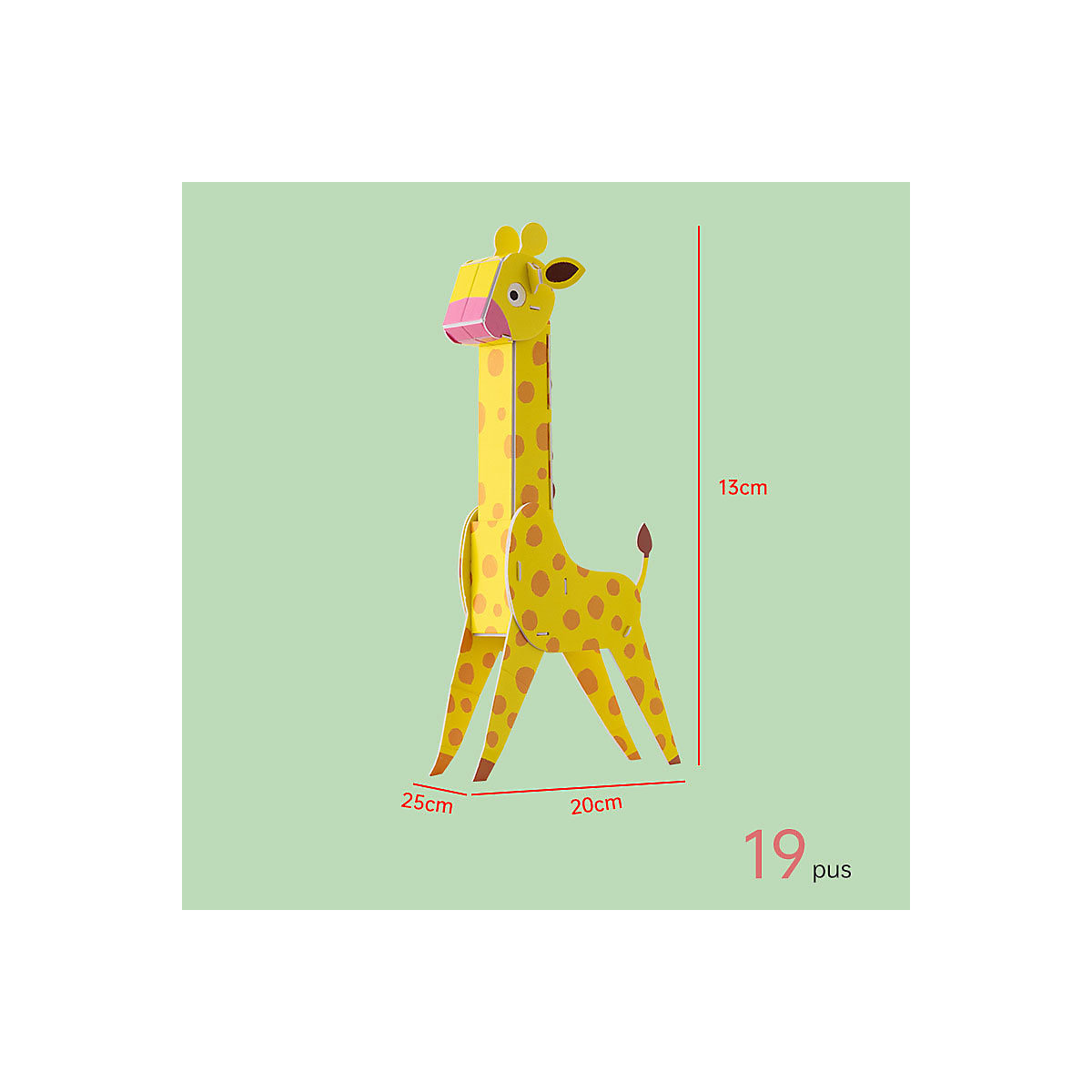 Handgefertigt Tiere Puzzle Modell Spielzeug 3D Puzzle Tiere Kinder Handgefertigt