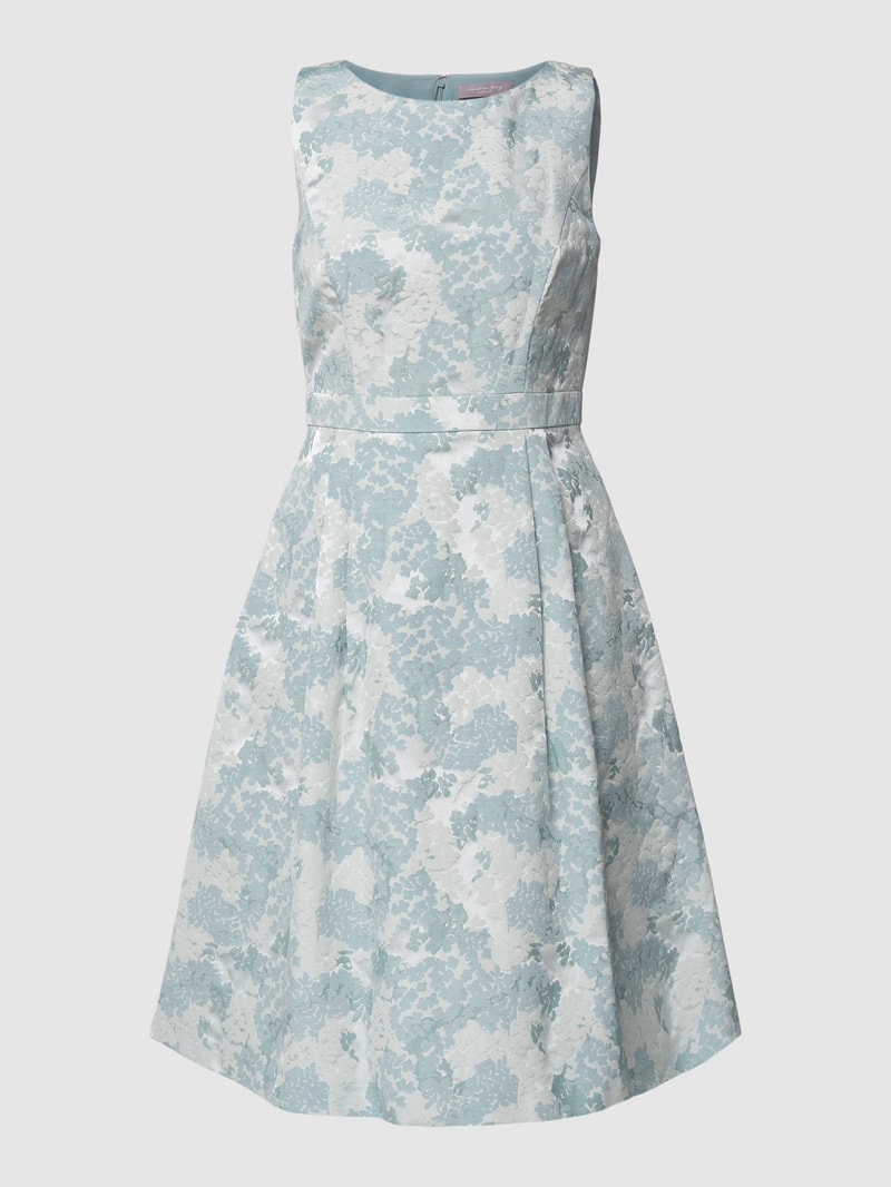 Cocktailkleid mit Allover-Muster in schilf