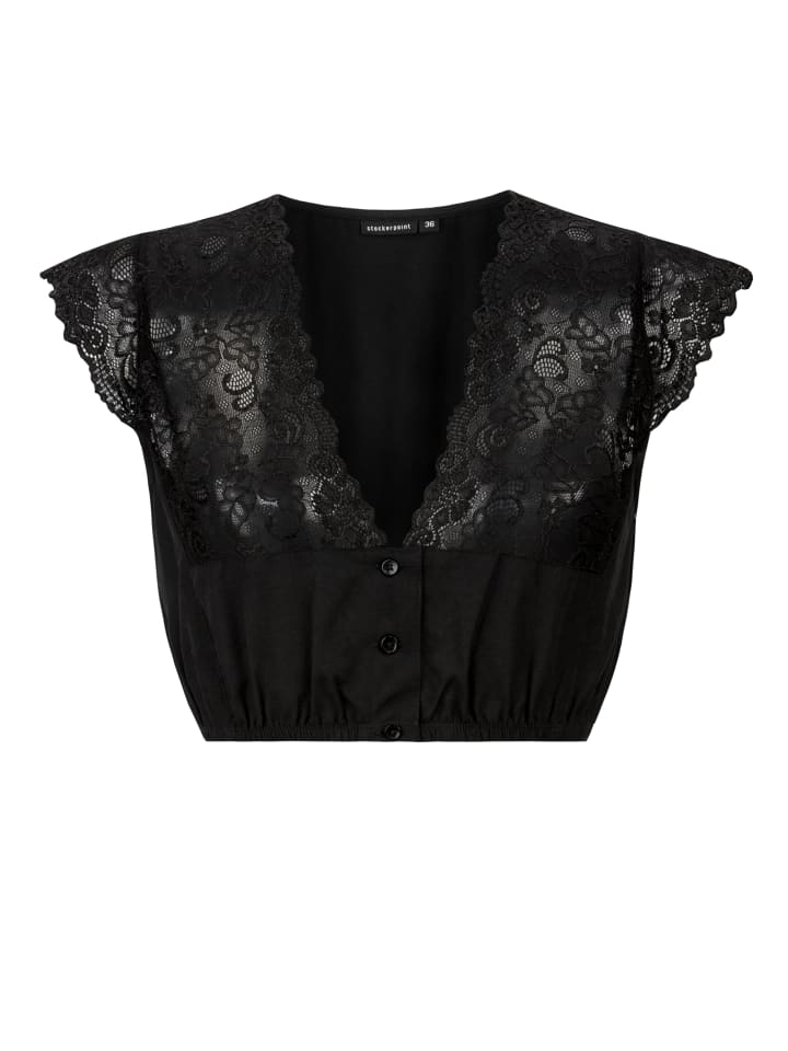 Stockerpoint Stockerpoint Dirndlbluse Aveline in schwarz günstig kaufen