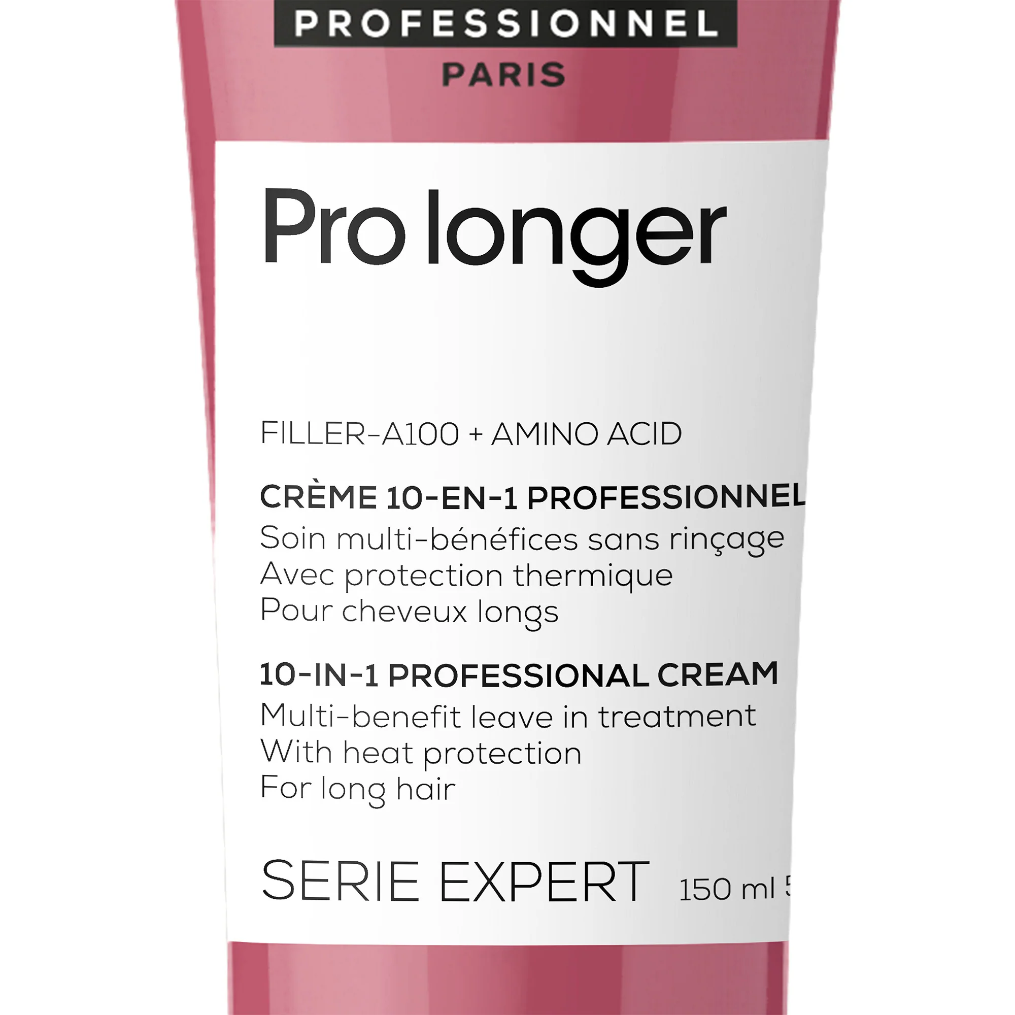 SERIE EXPERT New Pro Longer Crema 10 en 1 - Crema para peinar y dar acabado al cabello, Crema para el cabello