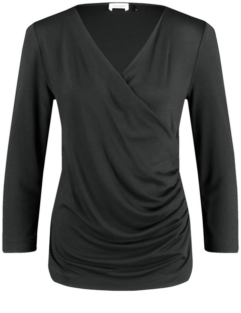 3/4 Arm Shirt mit Wickeloptik