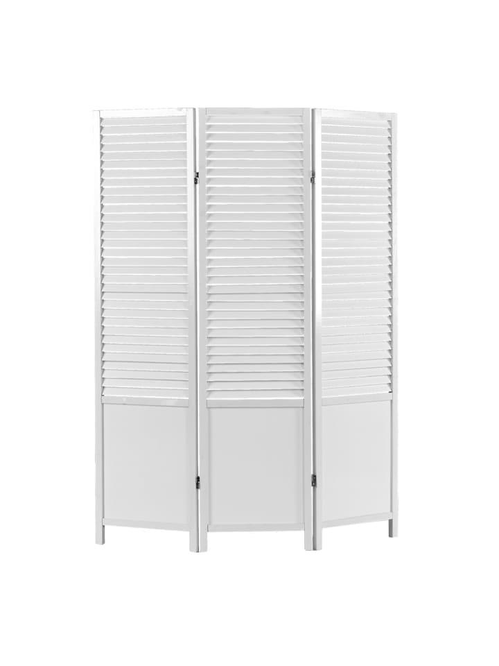 Homestyle4u 3-tlg. Paravent in Weiß 130x175 cm günstig kaufen onesize