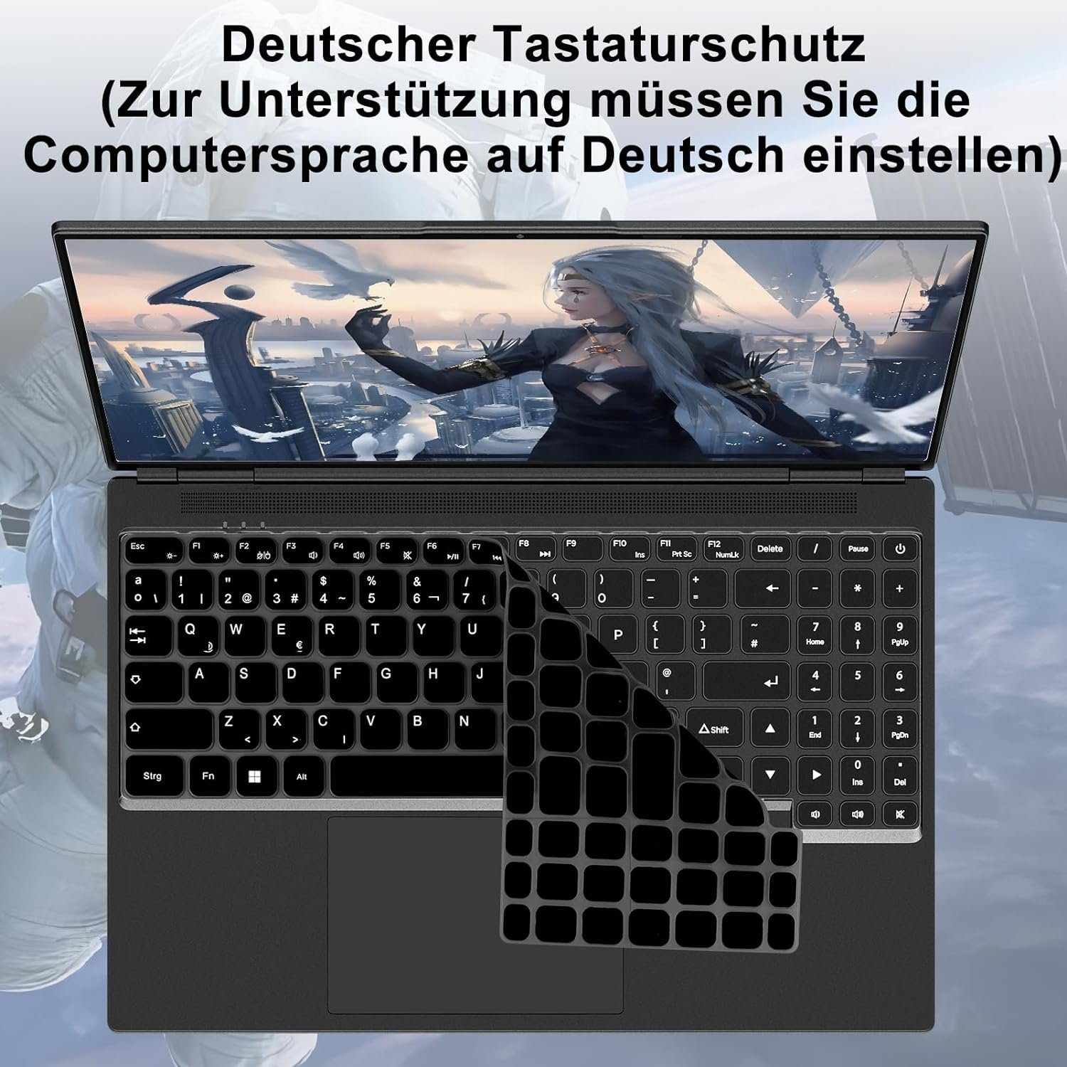 AOCWEI A6 Notebook (Intel Celeron N5095, UHD 600, 512 GB SSD, FHD 2,9 GHz reibungsloses Multitasking beeindruckendes Entertainment)