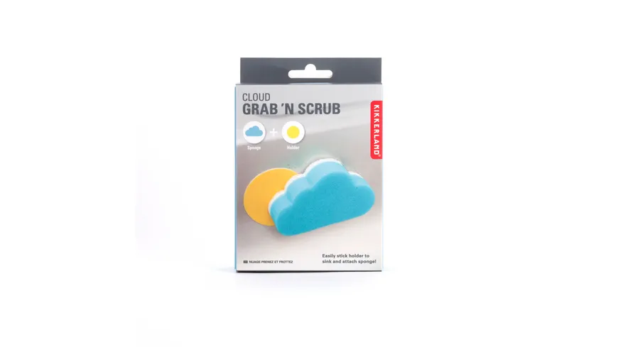 Kikkerland Schwamm Wolke + Halter