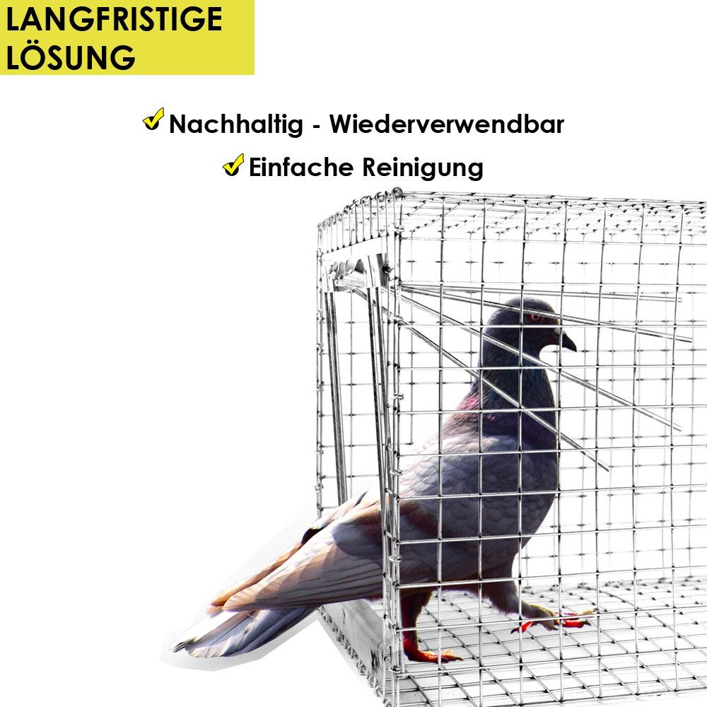 Petigi Lebendfalle Lebendfalle Vogelfalle Falle Vogel Vögel Umsiedlung 102 x 30 x 30 cm