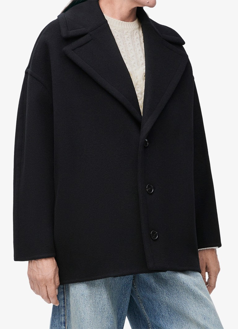 LOEWE Wool coat with side pockets