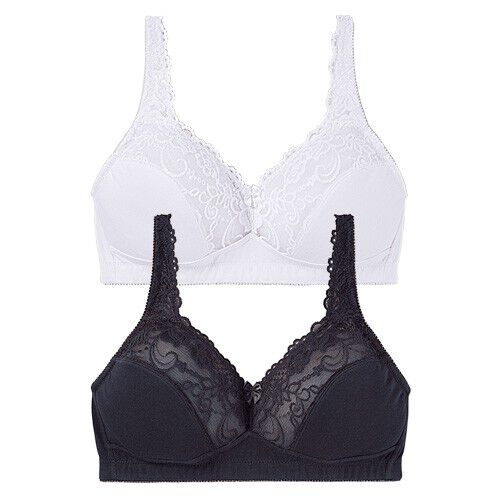 Soutien-gorge coton dentelle sans armatures