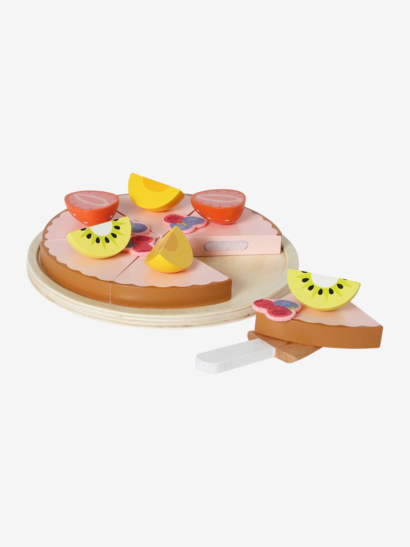 Vertbaudet Kinder Früchte-Tarte aus Holz FSC - gelb