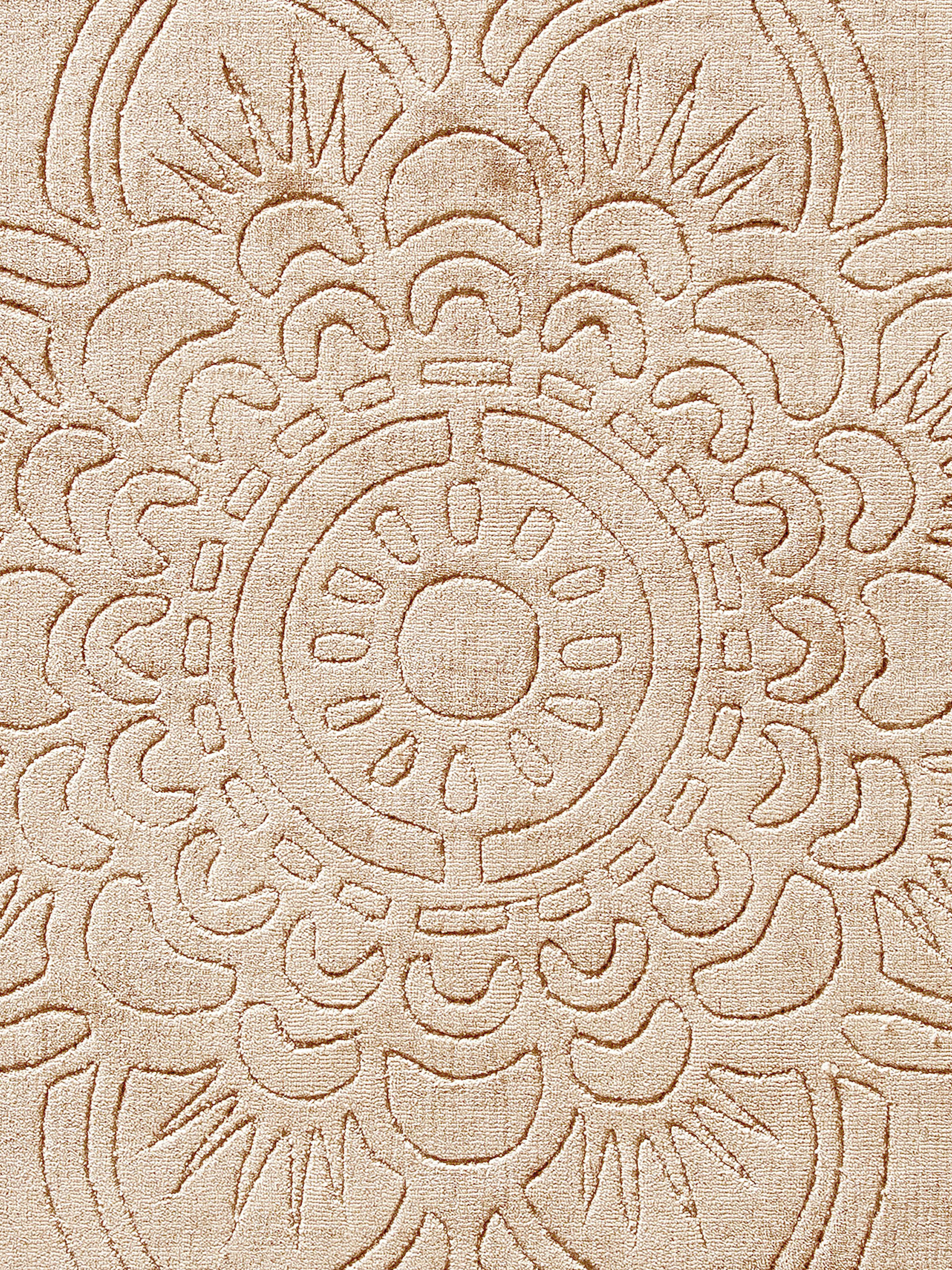 Sestino Uni-Teppich, Creme