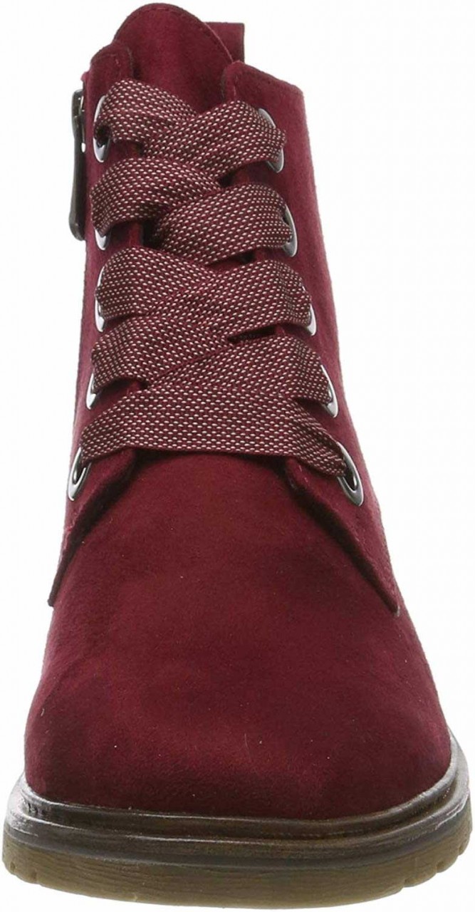 MARCO TOZZI Schnür-Stiefeletten rot