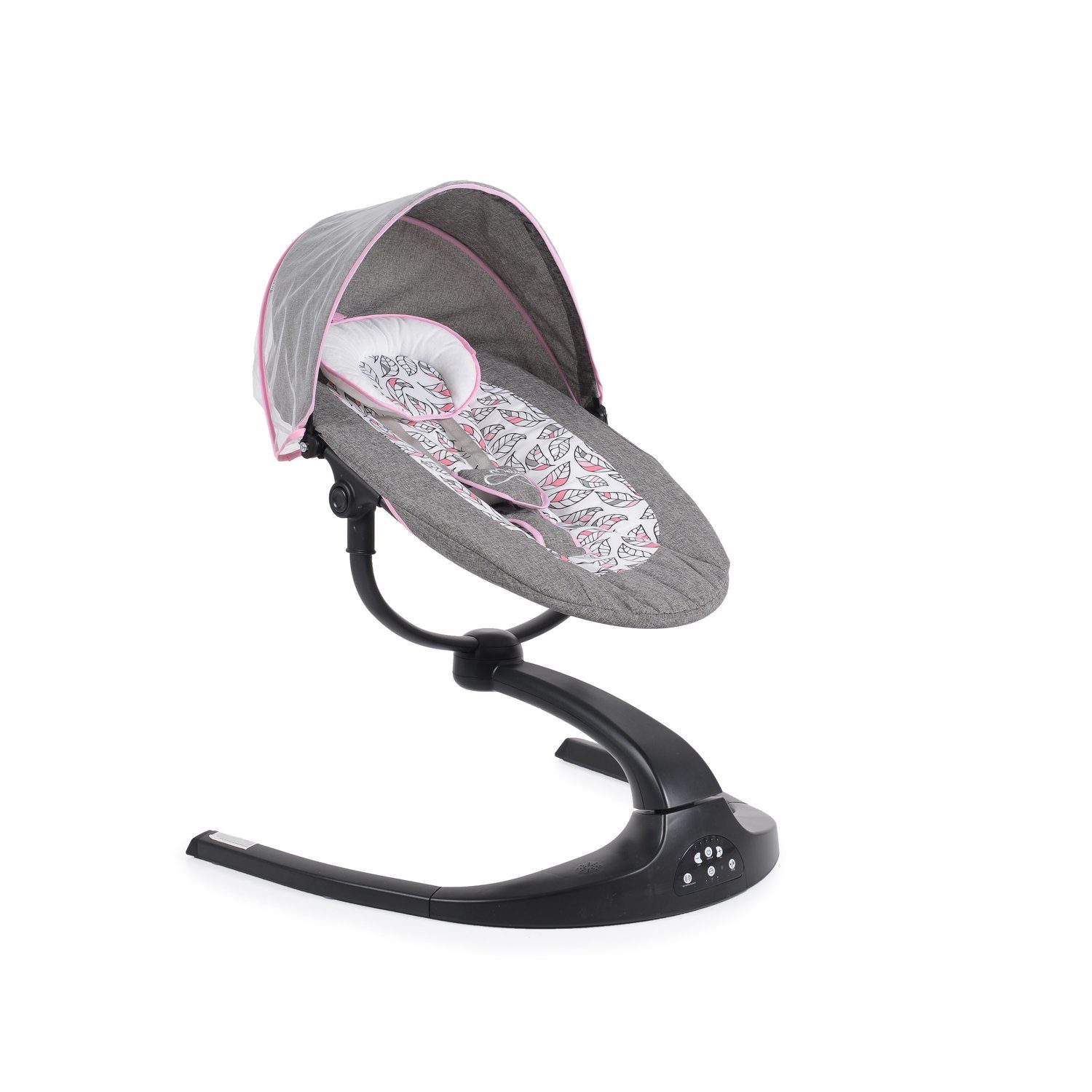 Moni Babywippe elektrische Babywippe Meira, Musikfunktion Moskitonetz Timer Fernbedienung