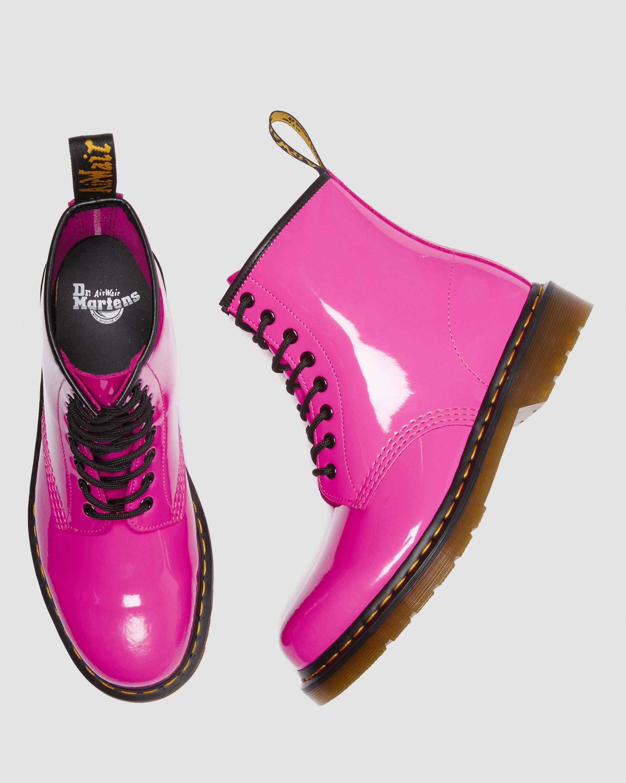 1460 Women's Patent Leather Lace Up Boots