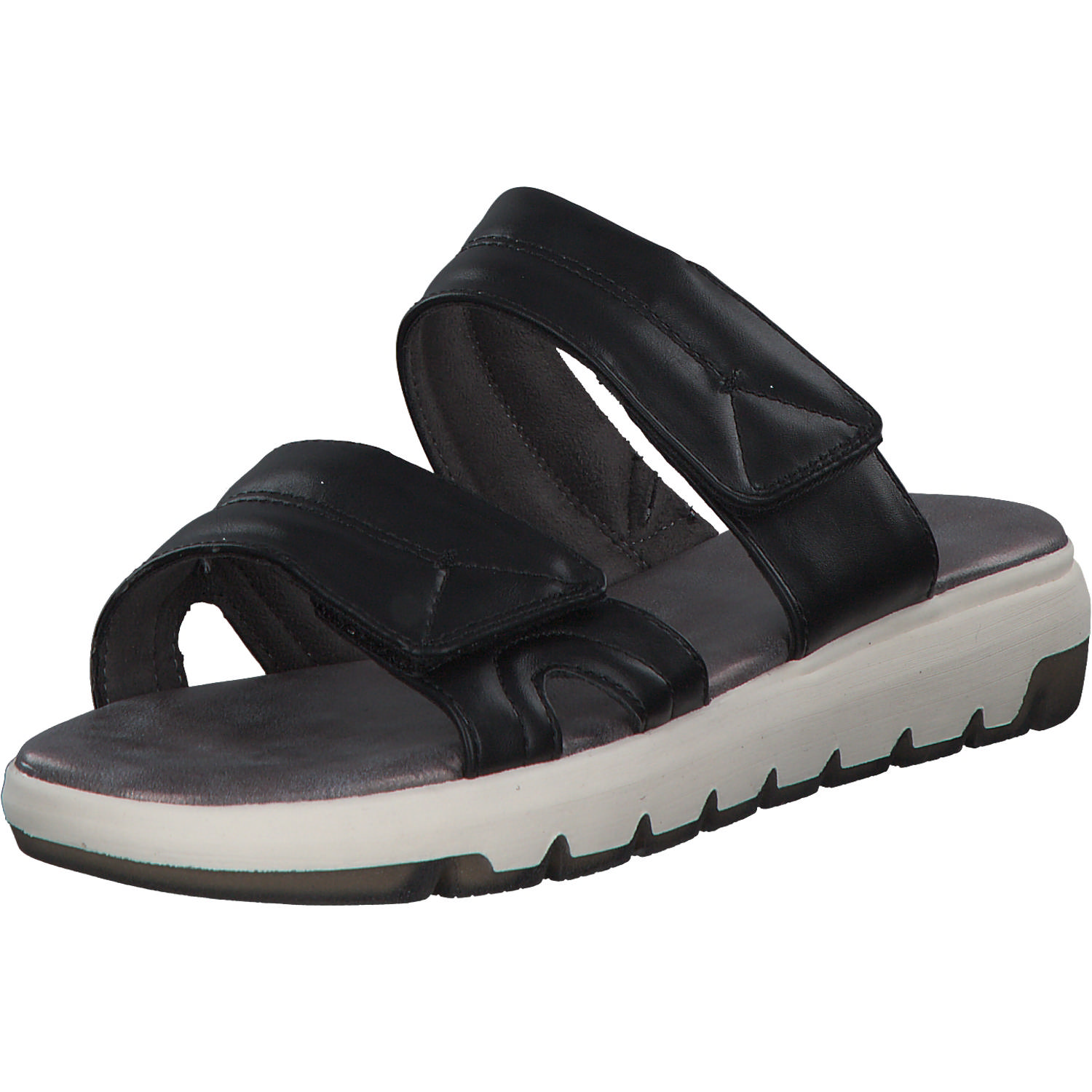 Jana Shoes 27261, Plateau-Pantoletten, Damen, black