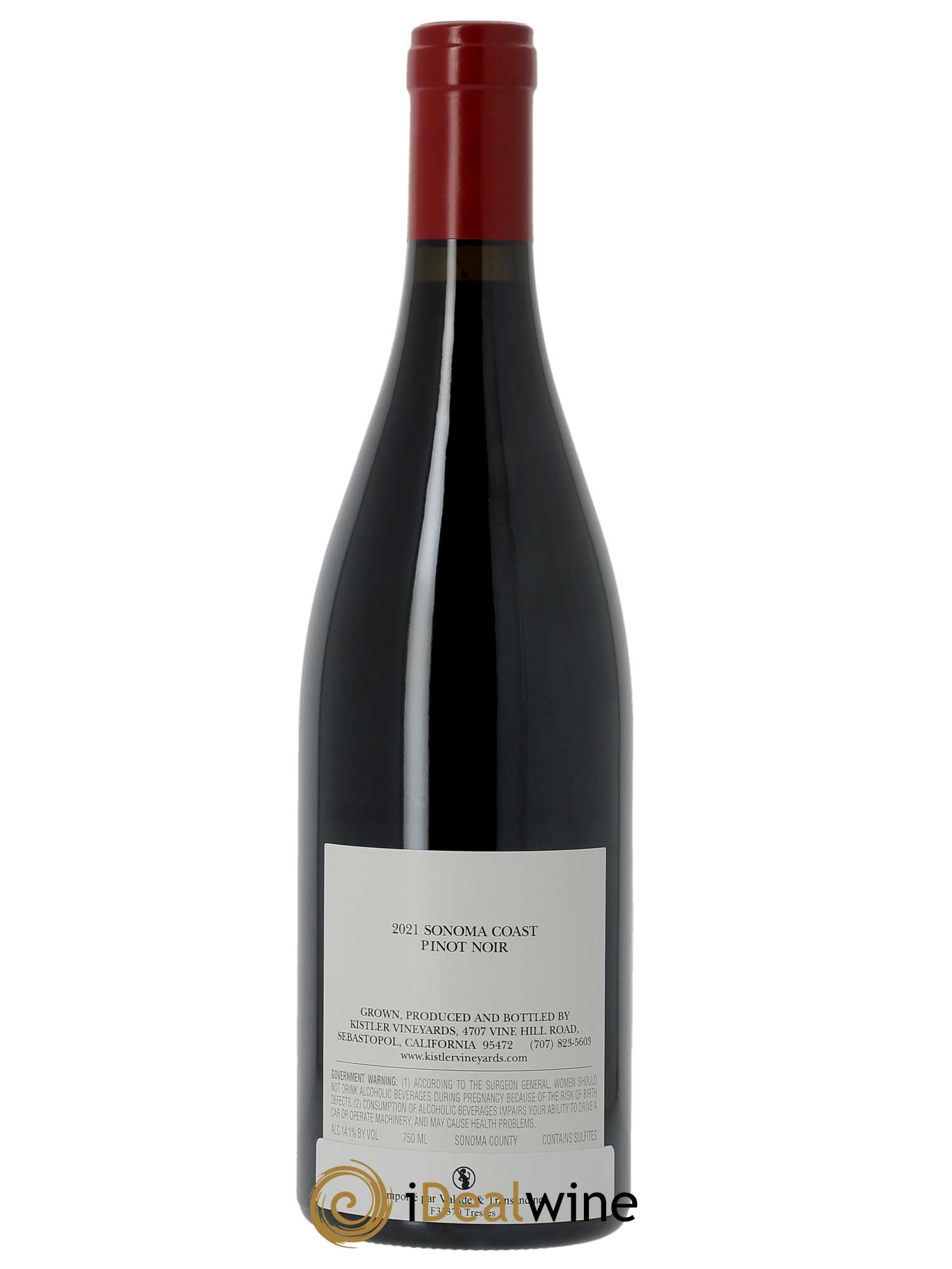Sonoma Coast Pinot Noir Kistler  2021 - Lot de 1 Bouteille