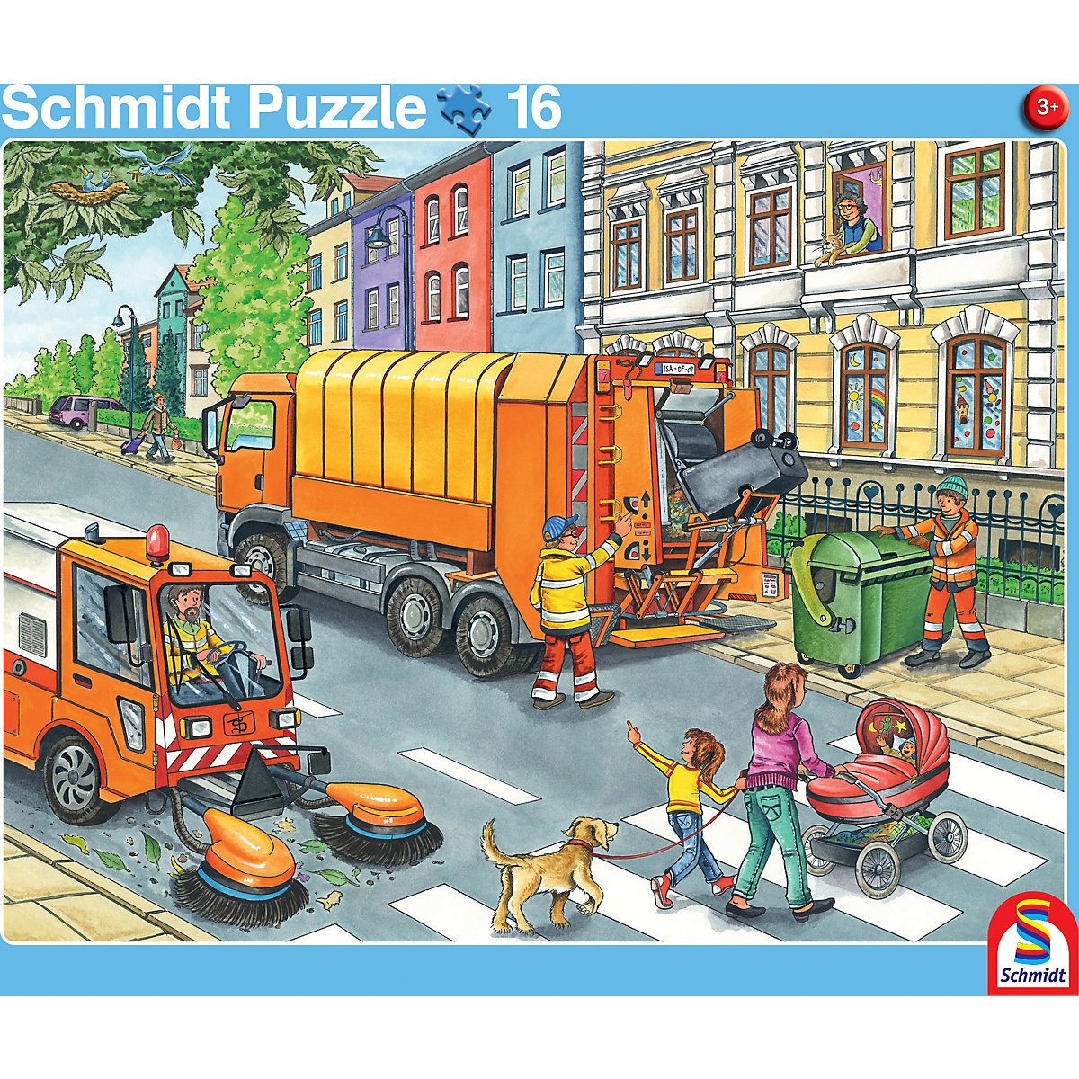 2er Set Rahmenpuzzles 16 Teile/24 Teile Fahrzeuge