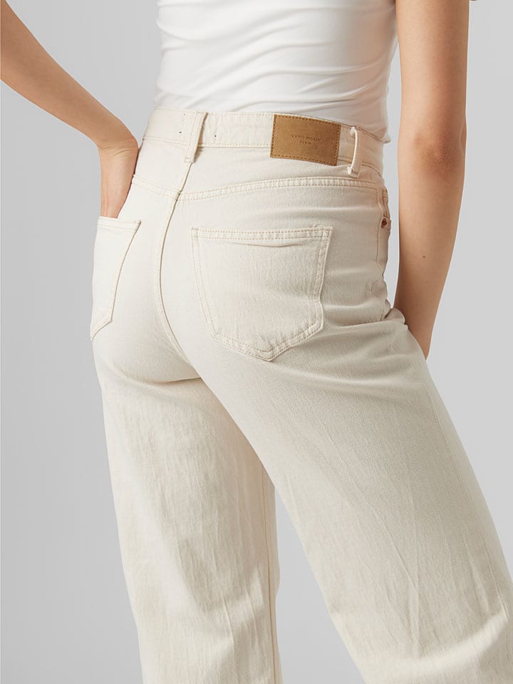 Vero Moda Jeans - Regular Fit - in Creme günstig kaufen