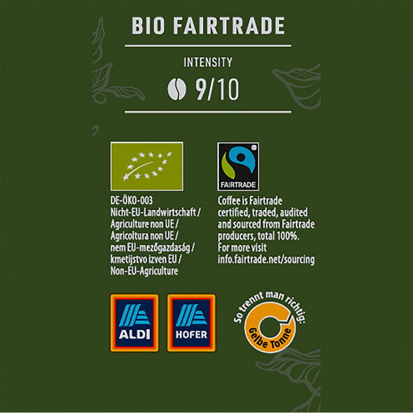 Bio Kaffeepads, 10 x 140 g