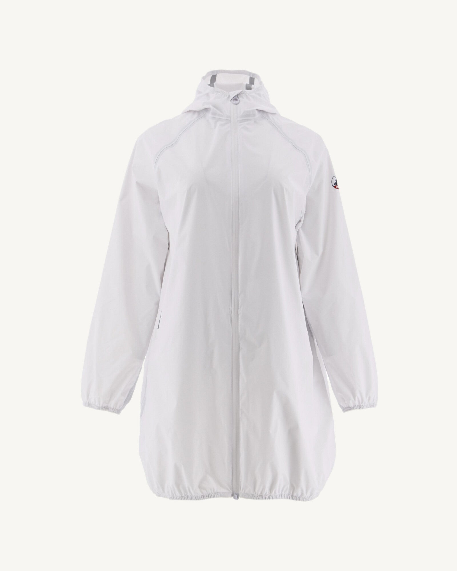 Imperméable long à capuche Blanc Copenhagen