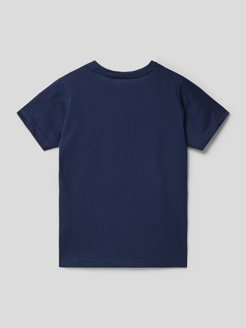 T-Shirt mit Motiv-Print in blau