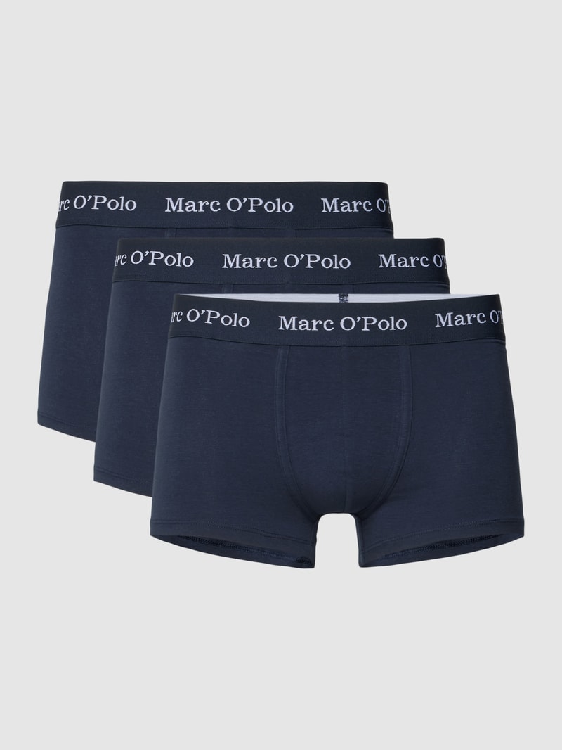 Trunks in unifarbenem Design im 3er-Pack in dunkelblau