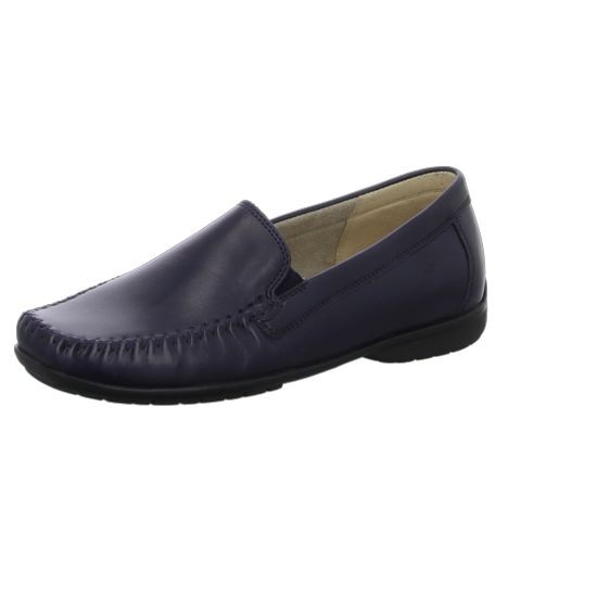 SIOUX Mokassins blau Slipper bequem