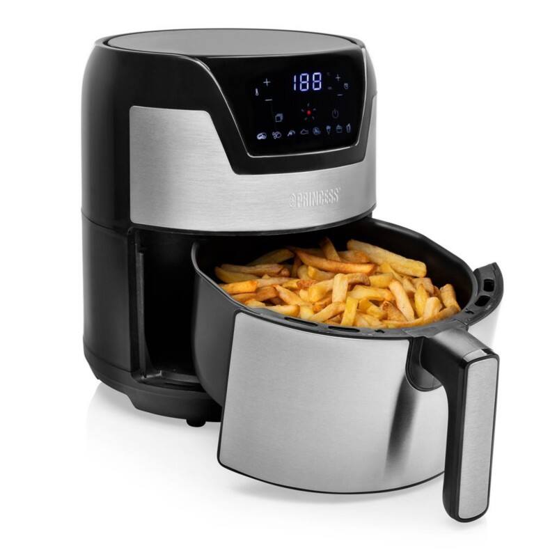 Princess Heißluftfritteuse 182026 1500 W Acrylnitril-Butadien-Styrol Schwarz, Grau 4.5 L