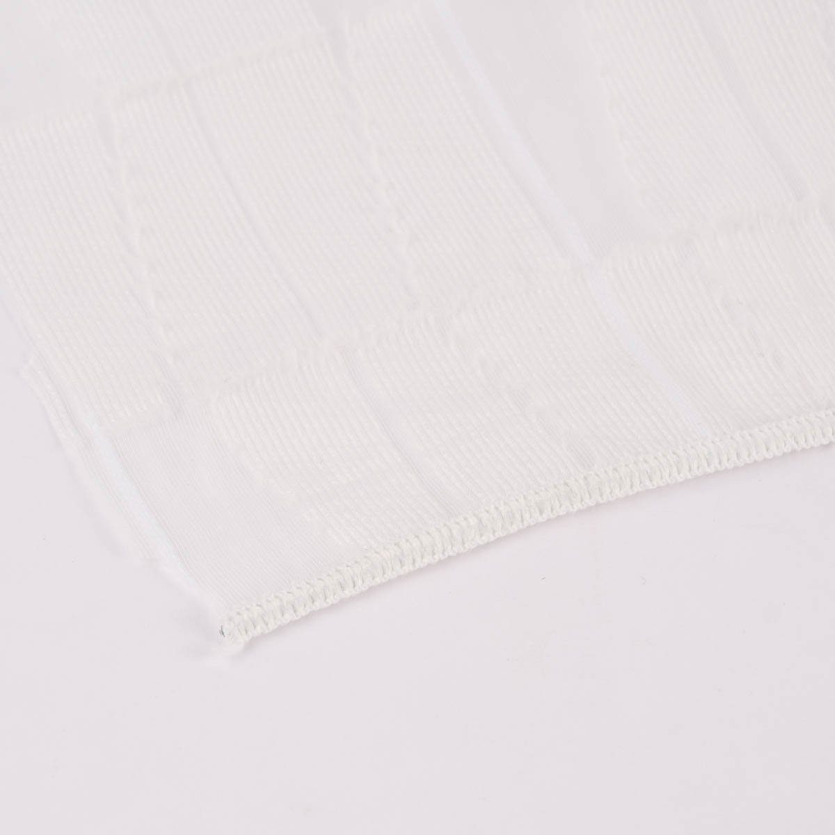 Meterware Rasch Textil Stores Scherli Rechtecke abstrakt weiß 300cm, halbtransparent, Kunstfaser, überbreit