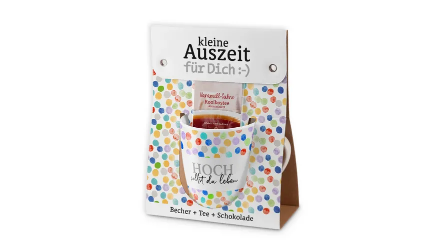 Geschenk für Dich Geschenkset kleine Auszeit Hoch sollst du leben