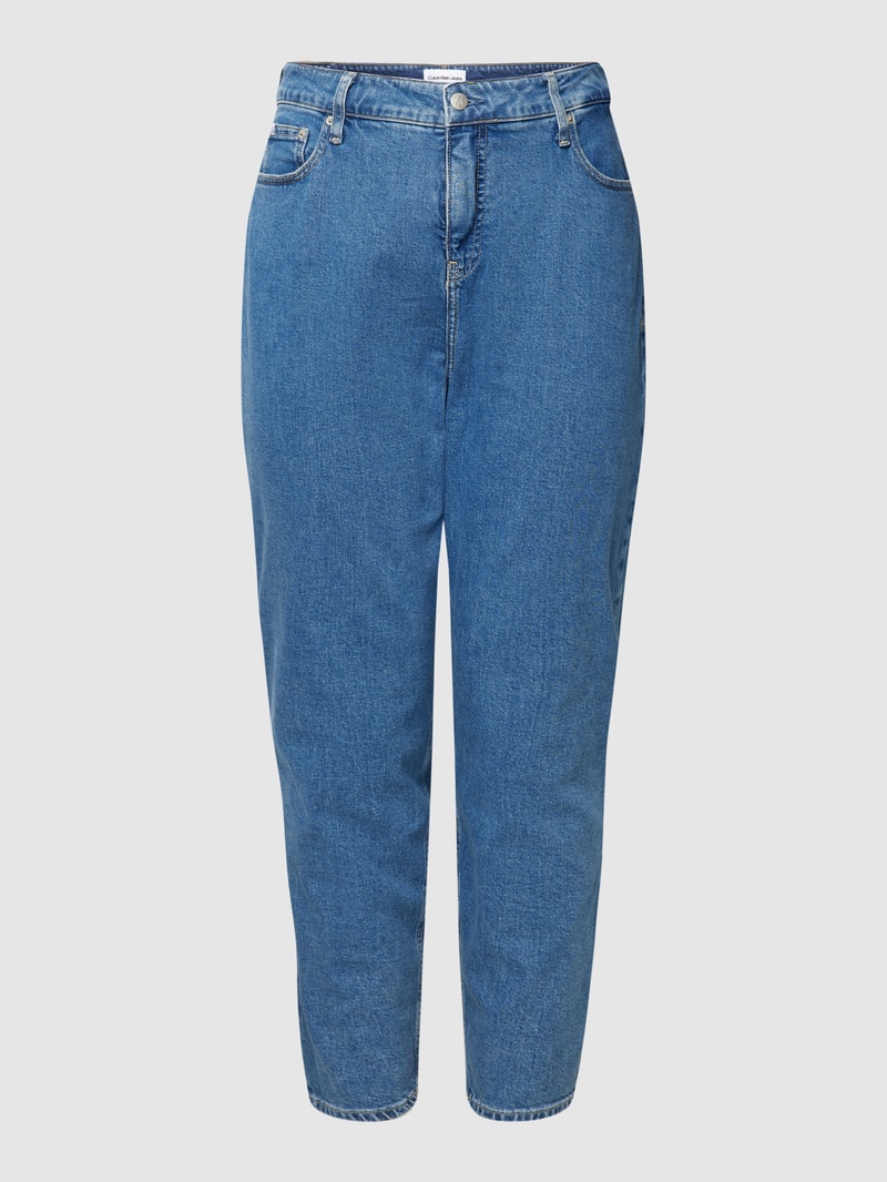 PLUS SIZE Mom Fit Jeans im 5-Pocket-Design in jeans