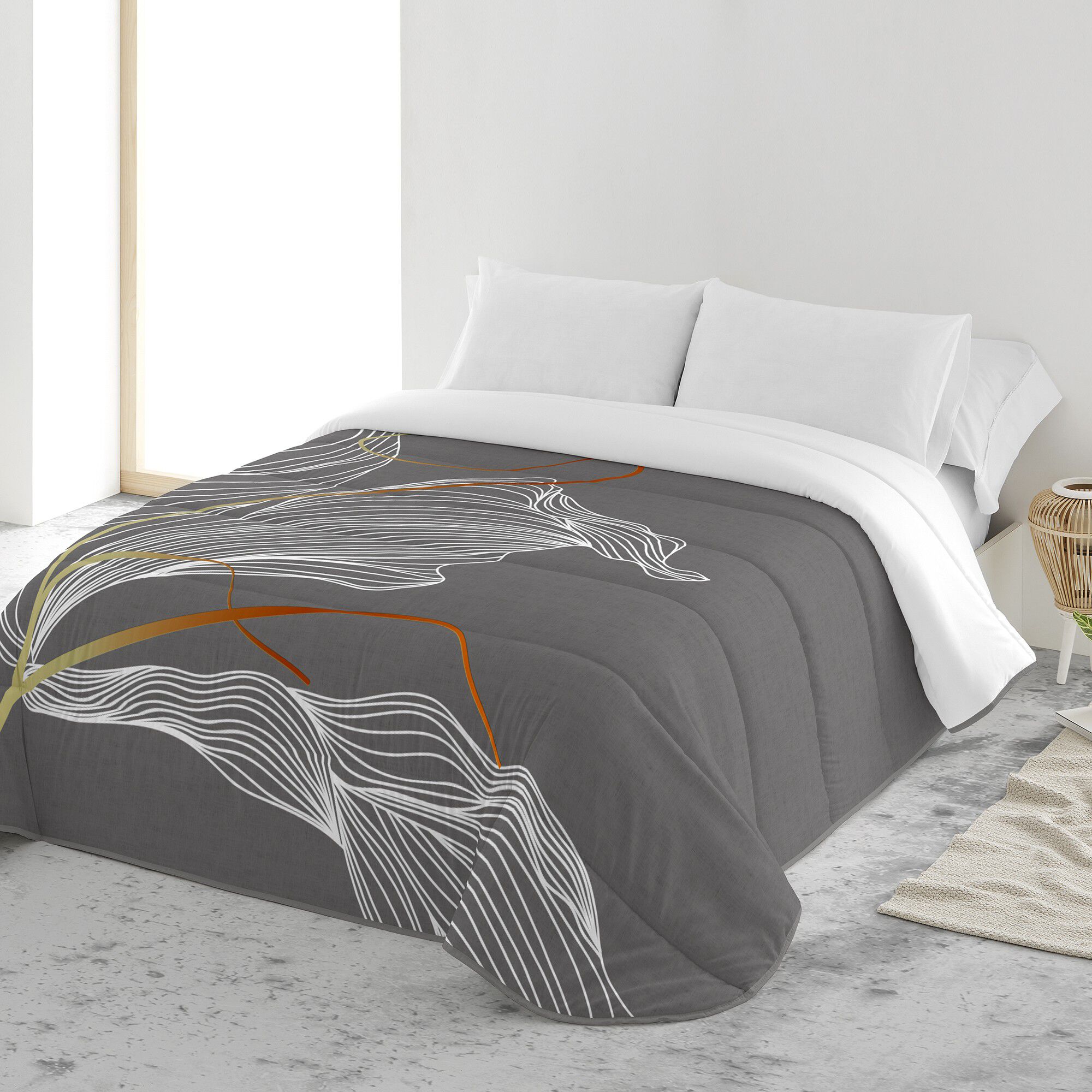 Couette microfibre imprimée vent 200 g/m²