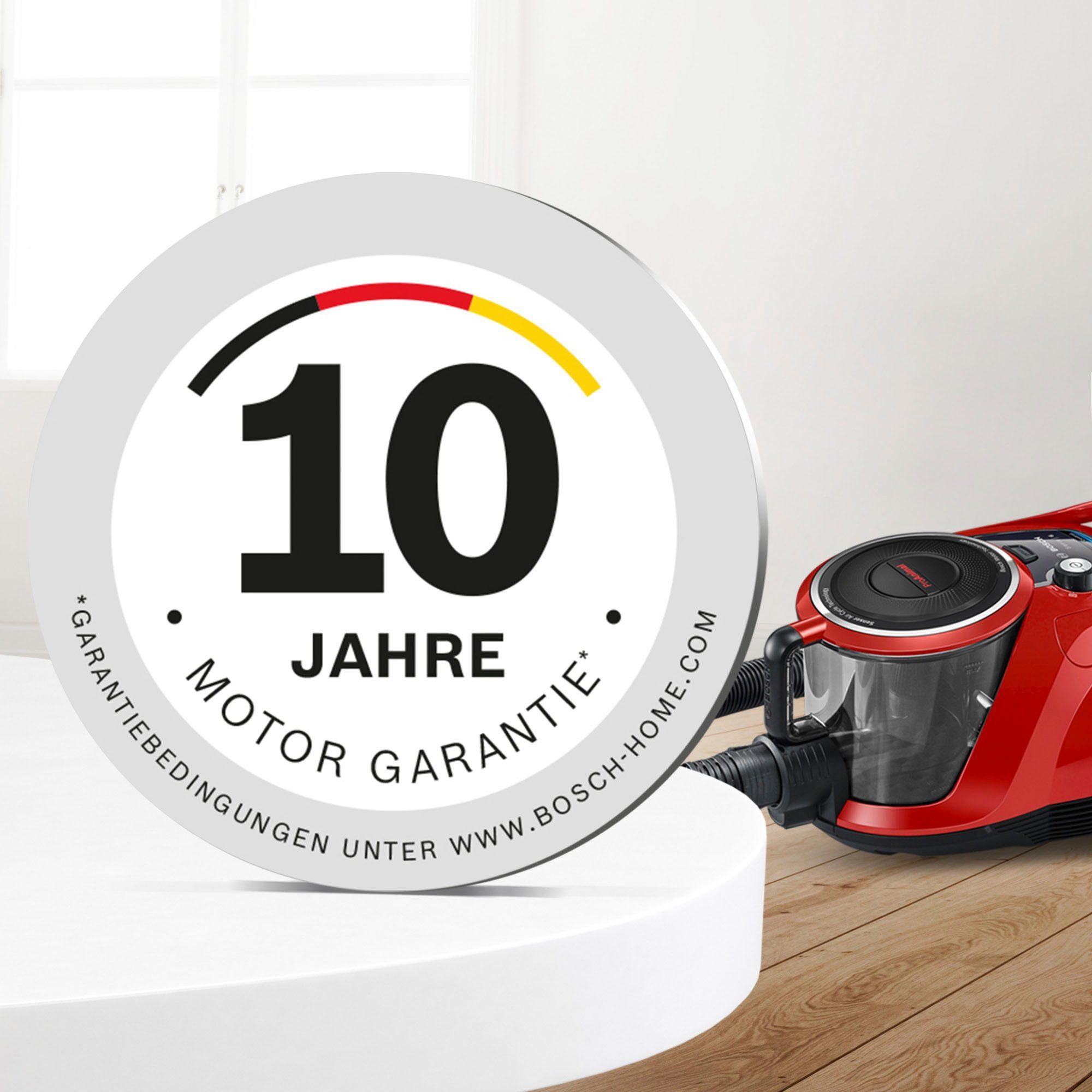 BOSCH Bodenstaubsauger BGC41PET, Ideal für Haustierbesitzer, 750 W, beutellos, inkl. umfangreichen Zubehör und AirTurbo Plus Düse