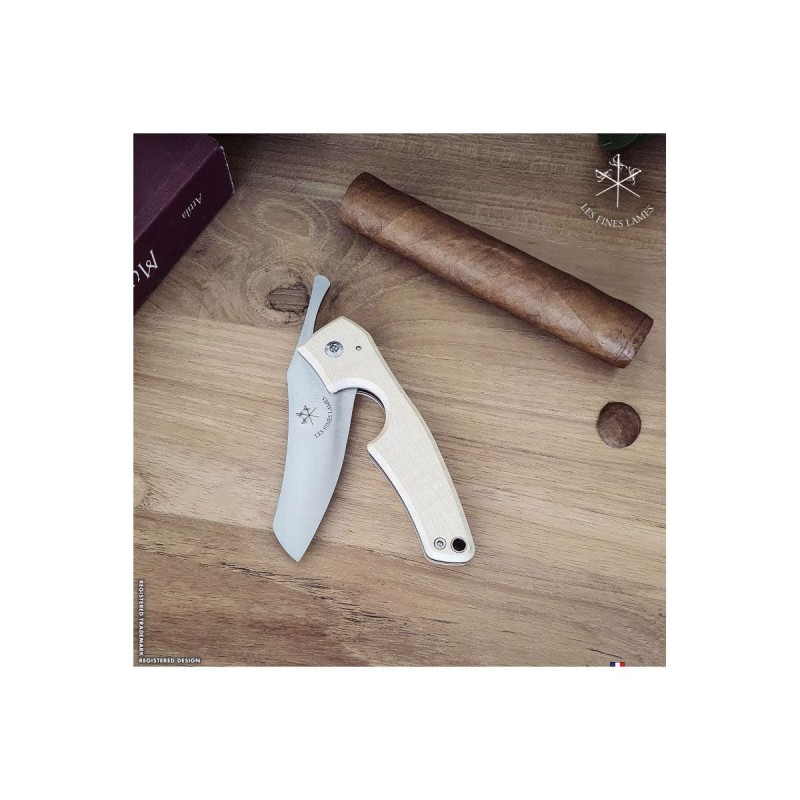 Les Fines Lames Le Petit CURLY Ahornholz-Zigarrenschneider