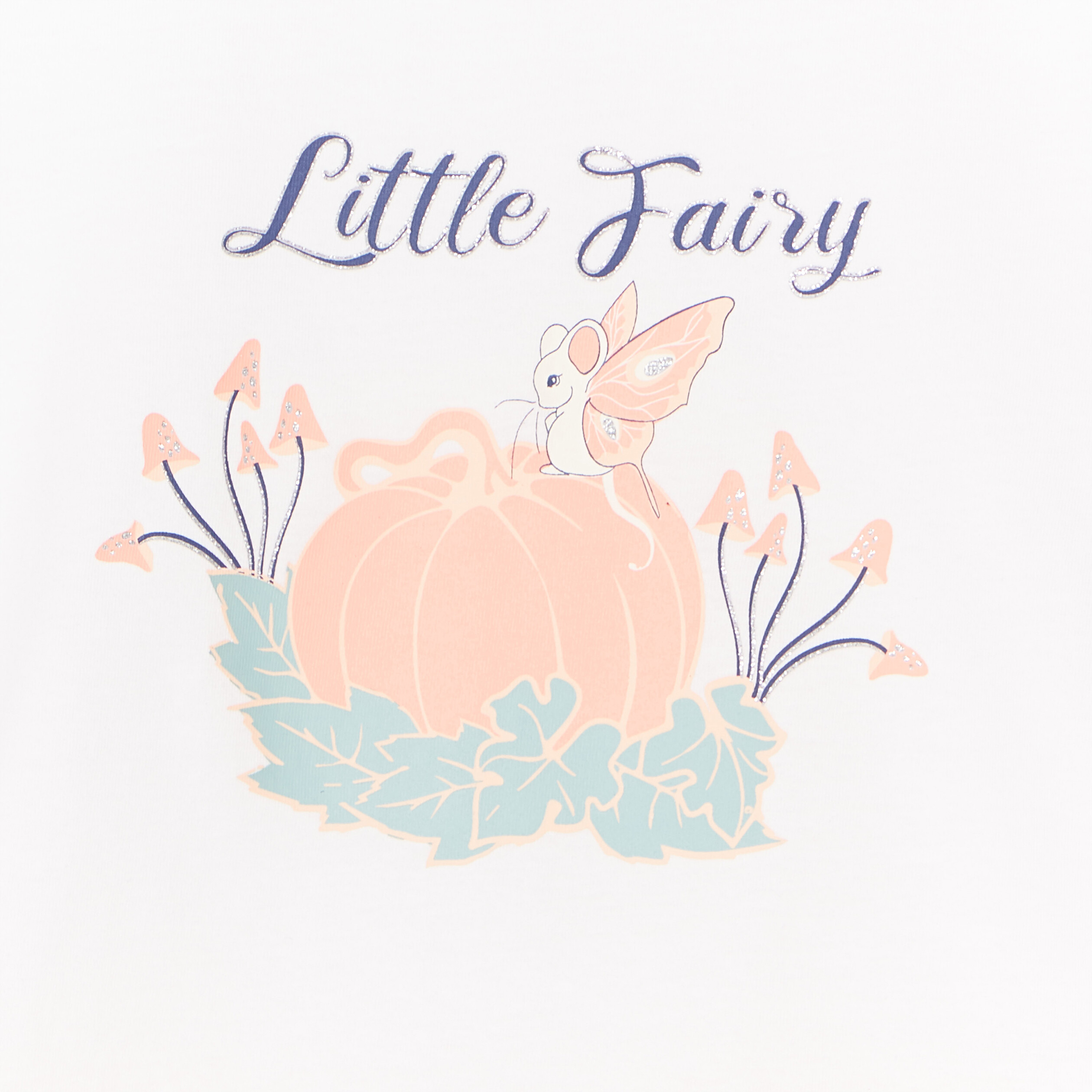 Ensemble pyjama short 2 pièces coton blanc fille | La Halle