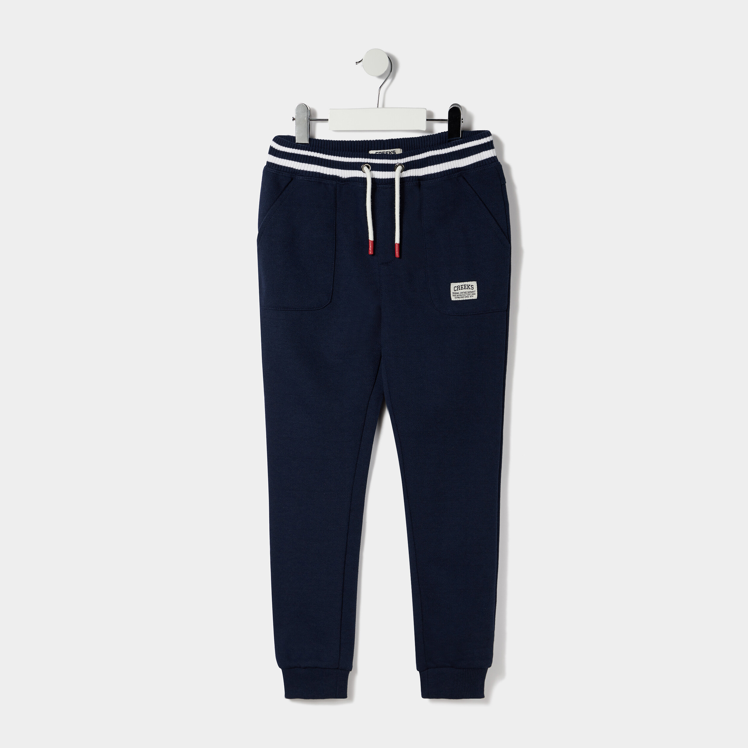 Pantalon de jogging droit Creeks bleu marine garçon | La Halle
