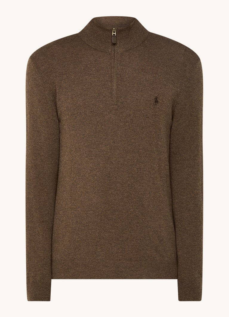 Ralph Lauren Fine-knit wool pullover with half zip