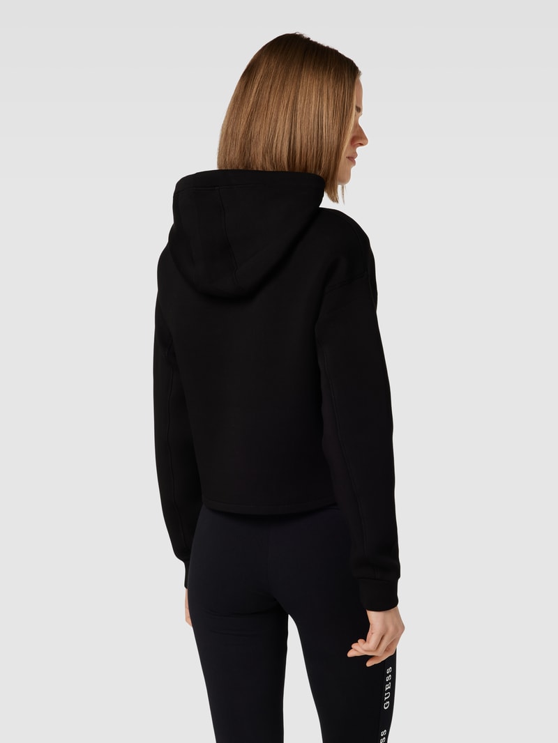 Hoodie mit Label-Print Modell 'NEW ALISA' in schwarz