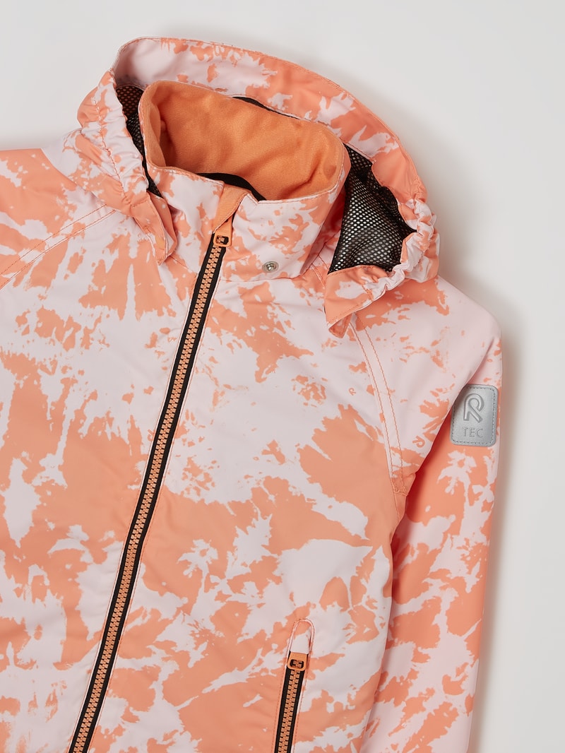 Jacke mit Allover-Muster in rosa