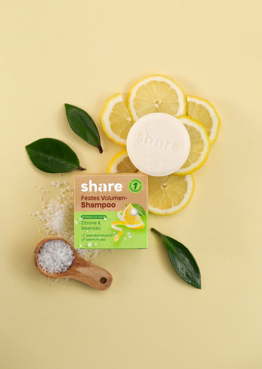 Festes Shampoo Zitrone & Meersalz, 60 g