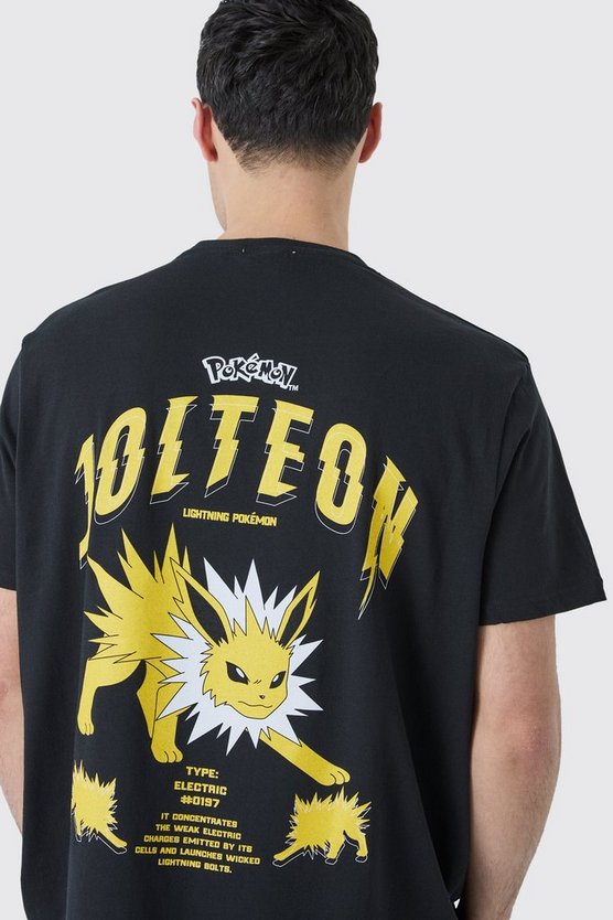 Oversize T-Shirt mit lizenziertem Pokemon Jolteau Print