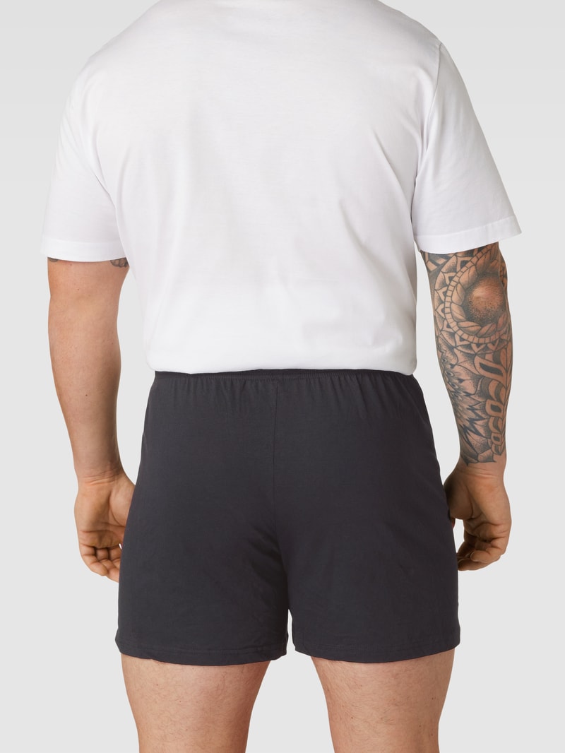 PLUS SIZE Boxershorts mit Label-Patch im 2er-Pack in schwarz